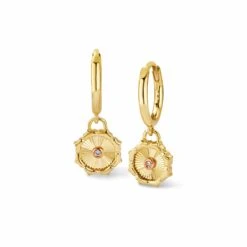 Bore Da Gold And Diamond Drop Earrings