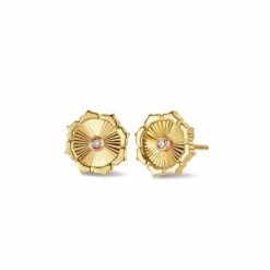 Bore Da Gold And Diamond Stud Earrings