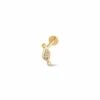 Past Present Future Gold And Diamond Piercing Stud -Clogau GPFF0349