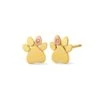 Paw Prints On My Heart Gold And Diamond Stud Earrings 1 Paw Prints On My Heart Gold And Diamond Stud Earrings -Clogau GPWP0365