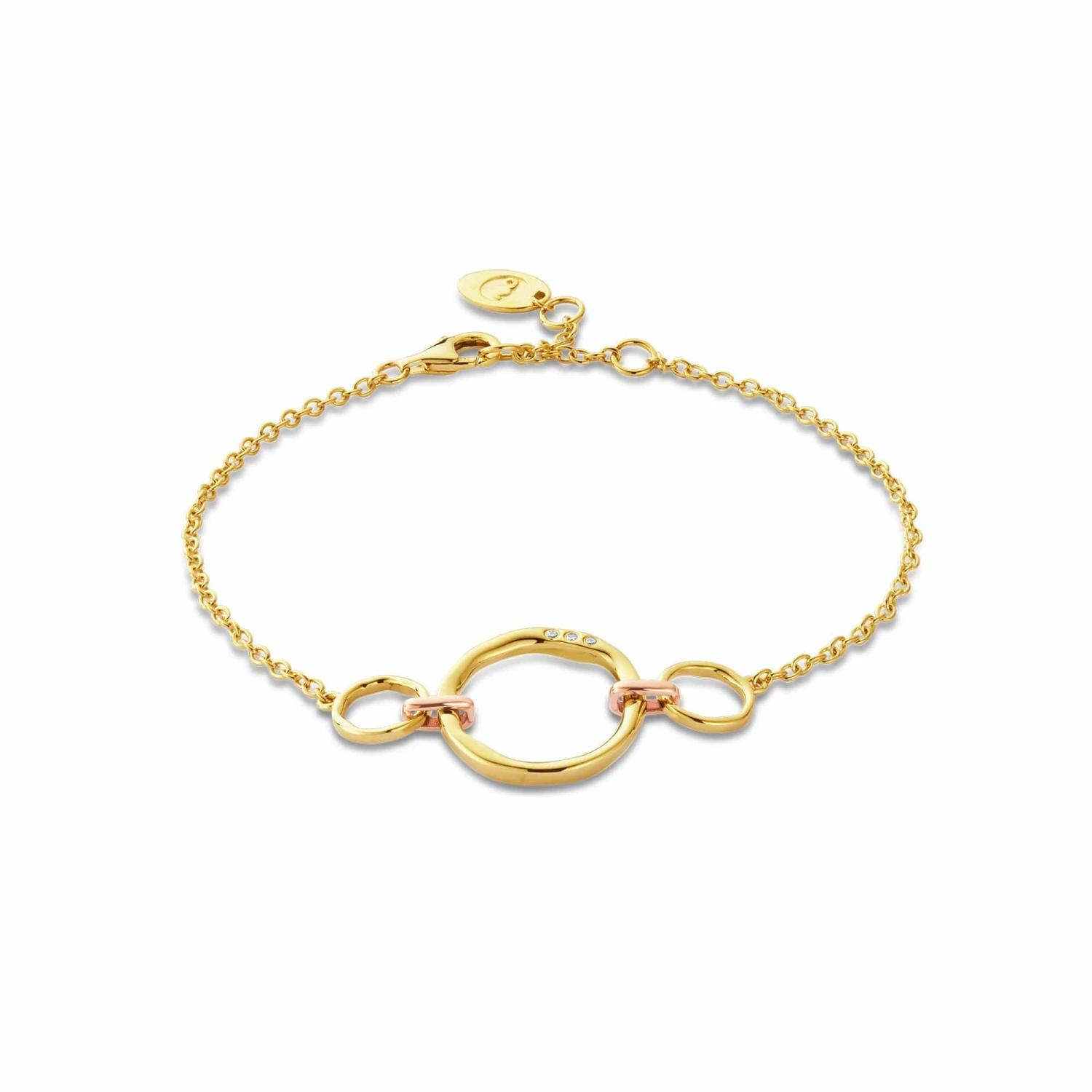 Ripples Gold And Diamond Bracelet 3 Ripples Gold And Diamond Bracelet