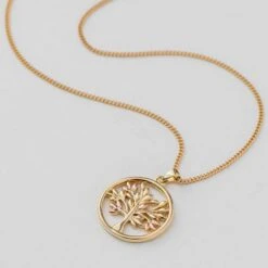 Tree Of Life® Gold Circle Pendant -Clogau GTOL0015 3