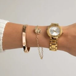 Tree Of Life® Gold Circle Bracelet 7 Tree Of Life® Gold Circle Bracelet -Clogau GTOL0017 2