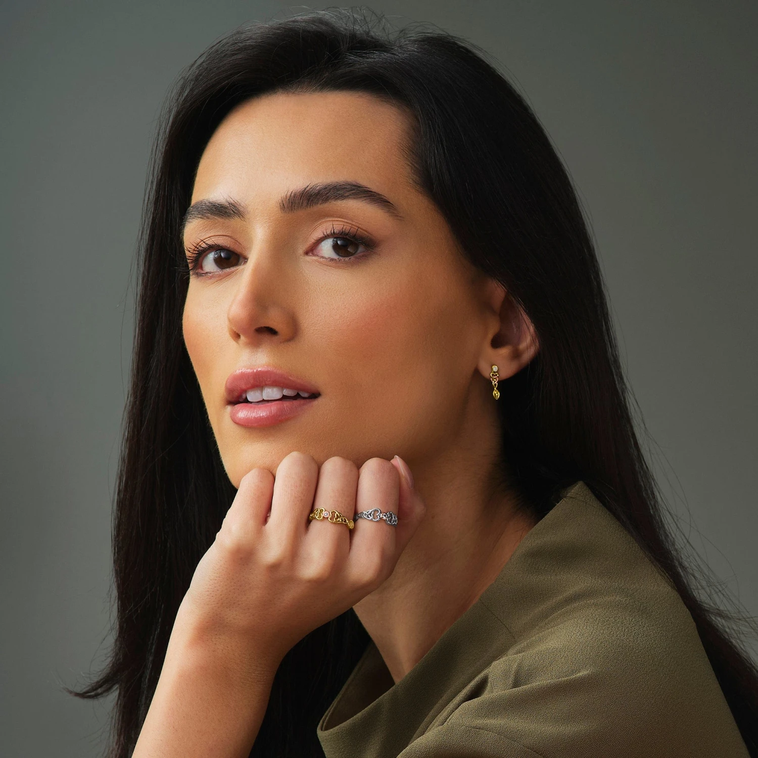 Lovespoons Gold And Diamond Drop Earrings 4 Lovespoons Gold And Diamond Drop Earrings - Image 2