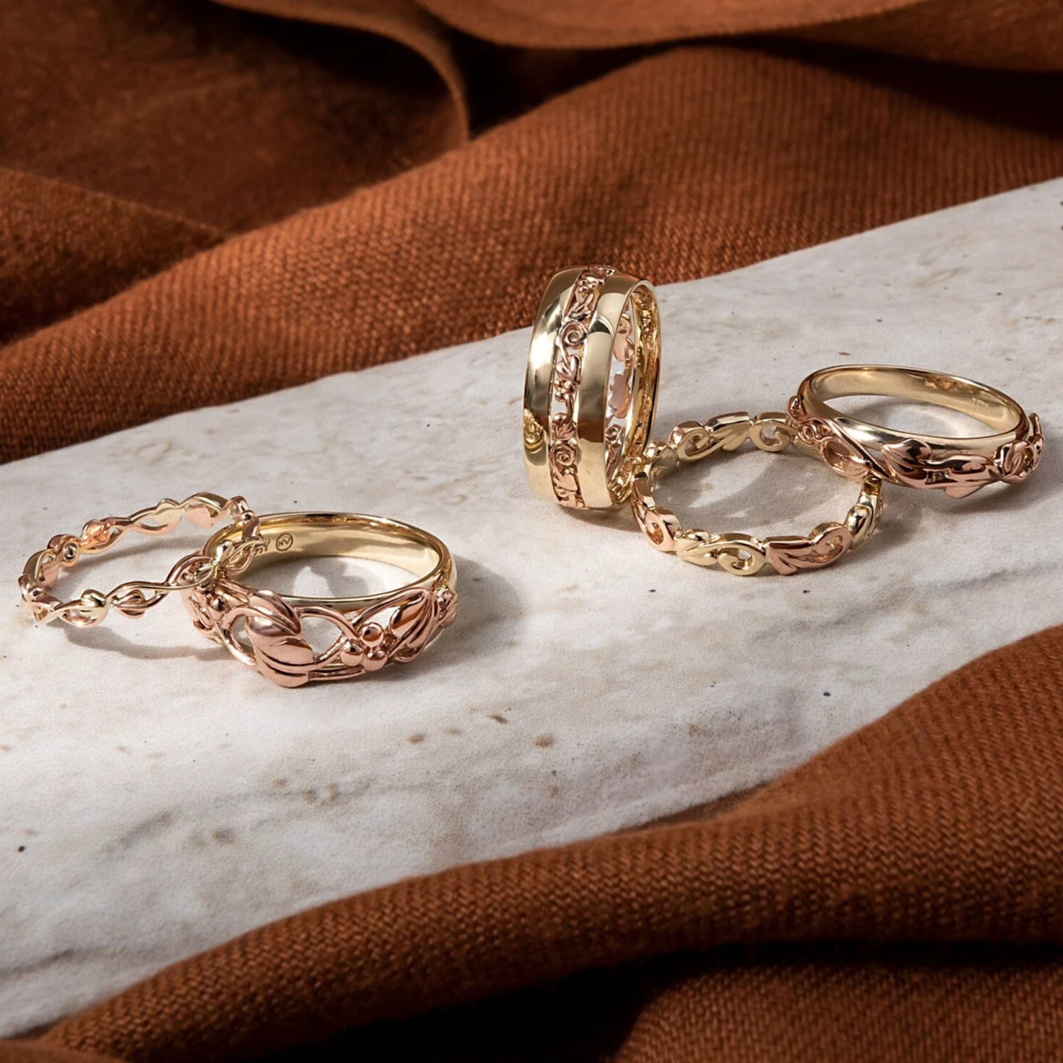 Tree Of Life® Gold Stacking Ring 4 Tree Of Life® Gold Stacking Ring - Image 2