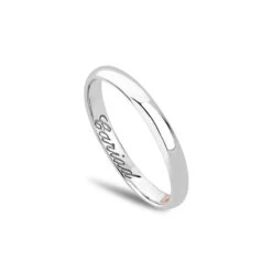 White Gold 3mm Windsor Wedding Ring